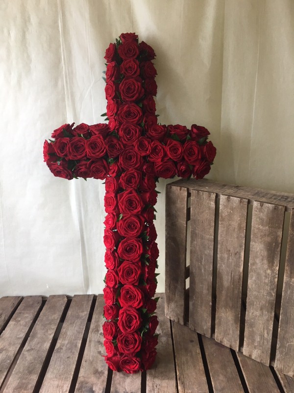 Cross Rose Frame Rose Cross