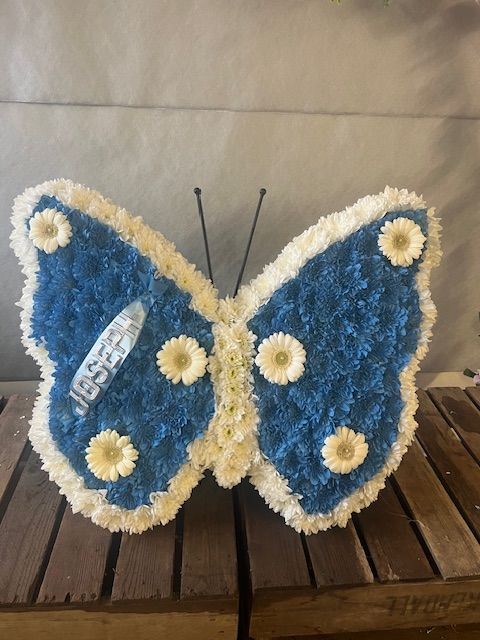 Butterfly floral tribute
