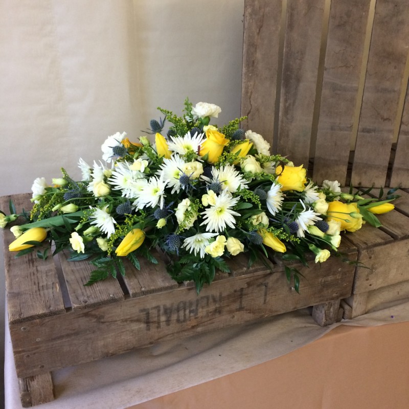 Yellow and Cream Double Ended Spray