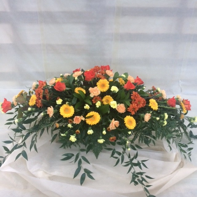 Orange and Yellow Coffin Spray
