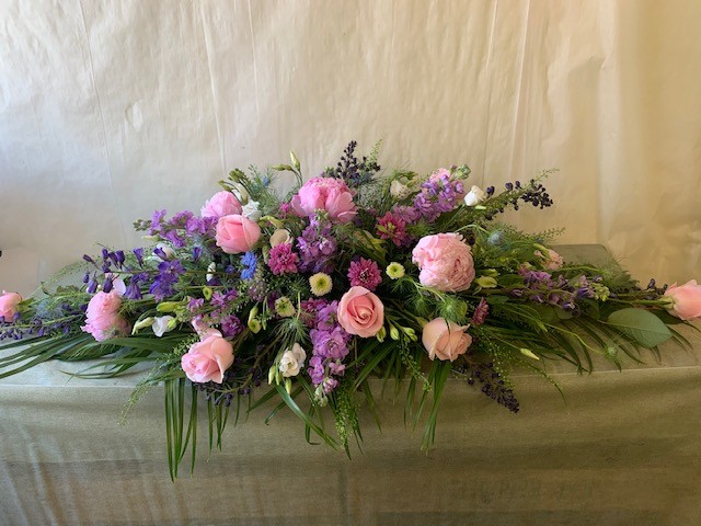 Summer Flower Coffin Spray